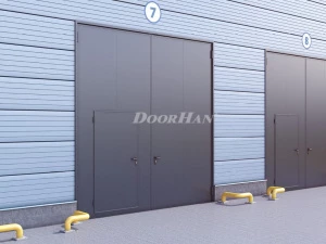 Промышленные распашные ворота DoorHan с сэндвич-панелью 3800x2500