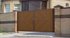 Уличные распашные ворота премиум, 3000х2000