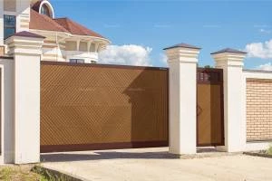 Уличные откатные ворота премиум, 3100х2100