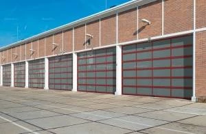 Панорамные секционные ворота DoorHan серии isd02, 4000x2800