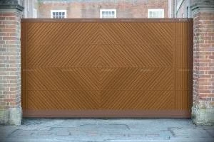 Уличные откатные ворота премиум, 3000х2000