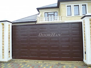 Автоматические откатные ворота с филенкой DoorHan серии slg-a 4500x2200