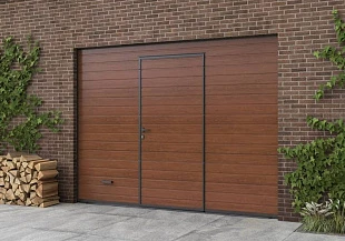 Секционные ворота с калиткой DoorHan 2600х2100