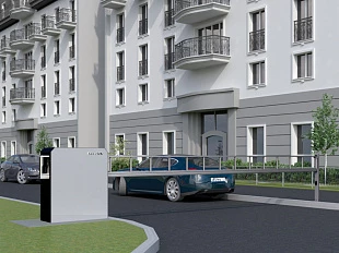 Антивандальный шлагбаум DoorHan серии barrier protector (защитный барьер), длина стрелы 3,5 м