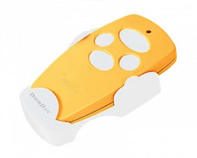 Пульт для ворот и шлагбаумов 4-канальный серии transmitter 4 (трасметтер 4) желтый