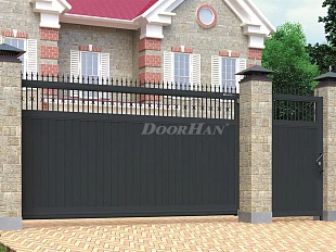Автоматические откатные ворота с пиками DoorHan серии slg-a 4000x2100
