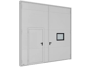 Распашные гаражные ворота серии sg-ss 3900x4000