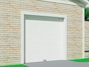 Гаражные секционные ворота с пружинами растяжения серии rsd01lux (люкс) цвет белый ral 9003